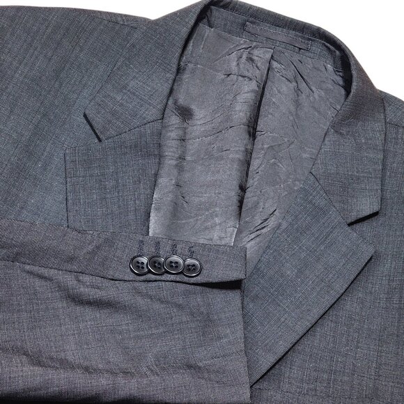 Theory Mens Wool Gray Two-Button Suit Jacket 42R Regular Fit Formal Blazer - Picture 1 of 9
